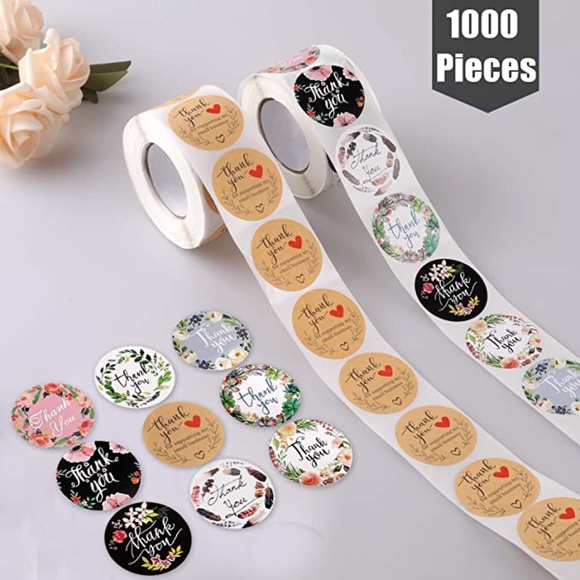 1000 Ty Stickers assorted (2) rolls of 500 each 1.5” - Picture 4 of 5